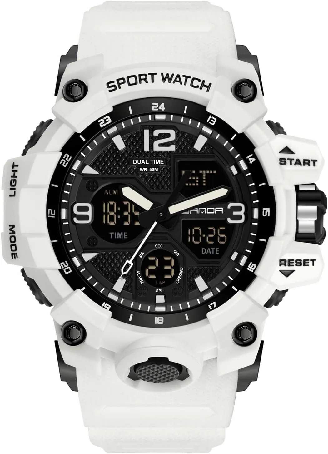 for Men RORIOS Mens Sports Watch Fashion Digital Watches with Alarm Timer Multifunction Military Watch Luminous unfocused allocate divorce zealous careful prospect Wristwatches 