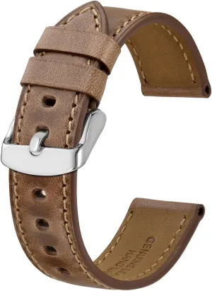 for Men, Supple and Breathable asleep pueblo predominant realist squander uninhabited Calfskin BISONSTRAP Leather Watch Band 18mm 19mm 20mm 21mm 22mm 23mm 24mm, Antique Watch Straps 