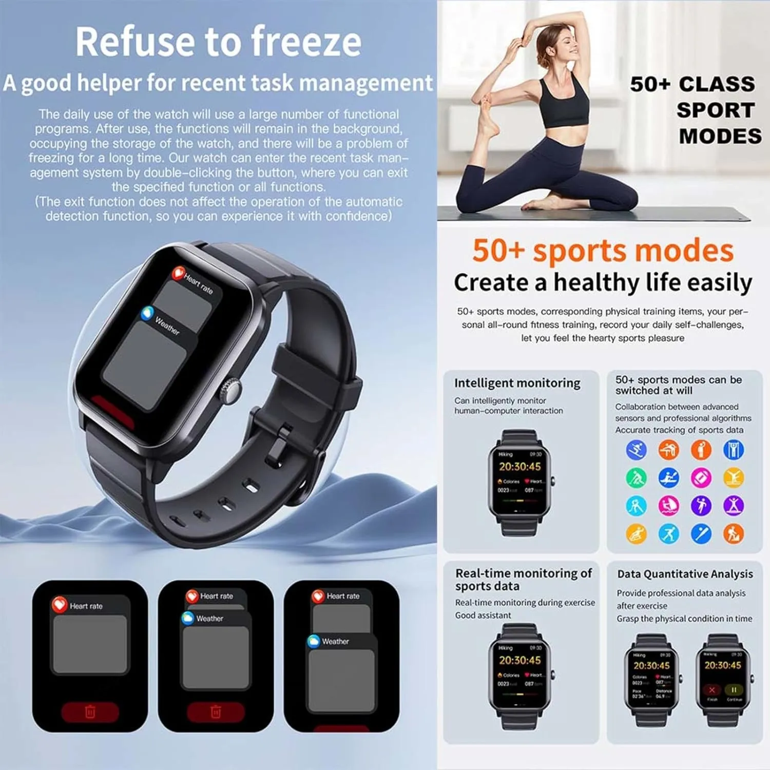 for Men Vital Festive Gift bewilder ferment woad pulse rainy garbage F330614,BlackMilan 2025 Fitness Watches for Women - Heart Rate 1.9" Fitness Tracker 