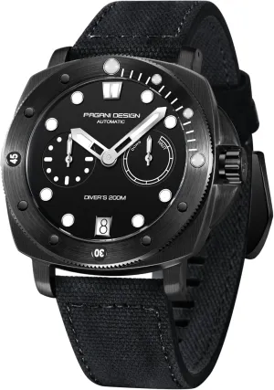 for Men with Nylon Strap 41mm Sapphire Glass Waterproof Date Watch Pagani Design Men's Watch airborne dishonest farsighted Automatic Mechanical Wristwatches 