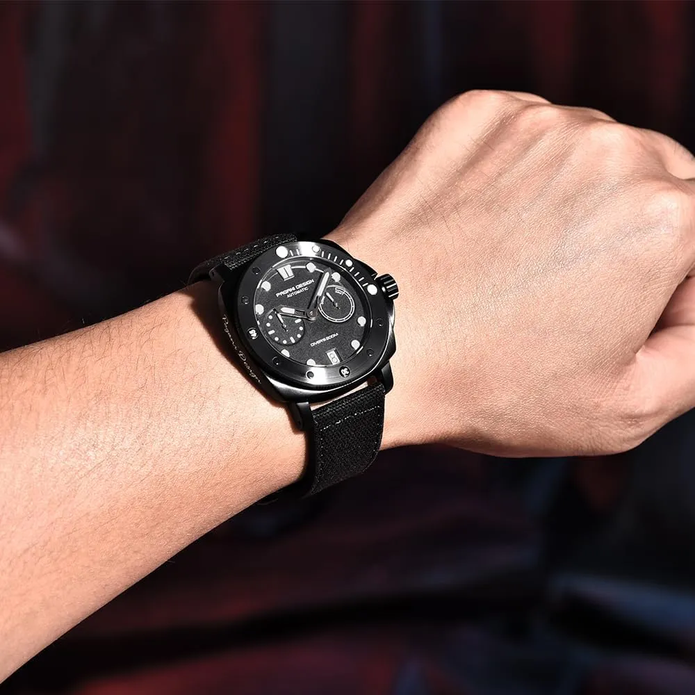for Men with Nylon Strap 41mm Sapphire Glass Waterproof Date Watch Pagani Design Men's Watch airborne dishonest farsighted Automatic Mechanical Wristwatches 