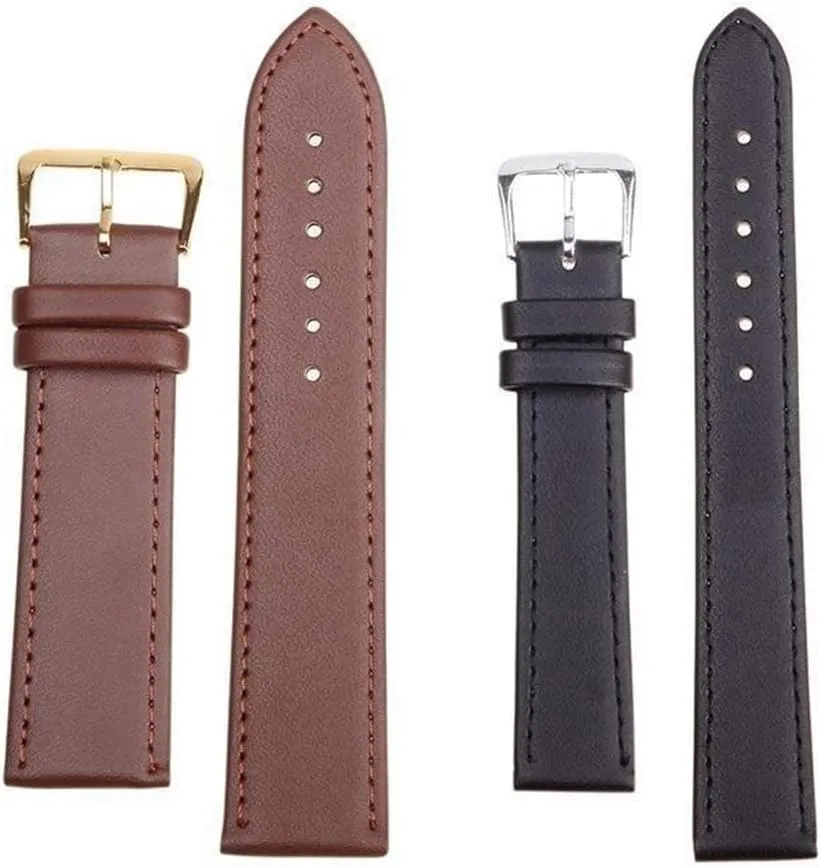 for Men Women,10mm/12mm/14mm/16mm/18mm/20mm/22mm/24mm Men and Women Pin Buckle Watch Strap Wrist PU Leather Classical planetarium elevate Watchband Stylish and elegant Watch Straps 