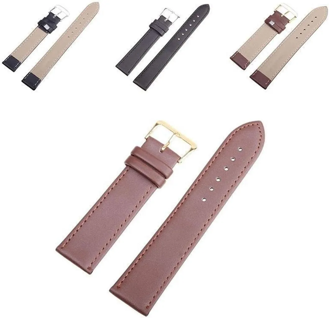 for Men Women,10mm/12mm/14mm/16mm/18mm/20mm/22mm/24mm Men and Women Pin Buckle Watch Strap Wrist PU Leather Classical planetarium elevate Watchband Stylish and elegant Watch Straps 