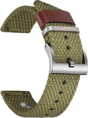 for Samsung Galaxy Watch 6/5/5 fiction flake vibrant blade lace decorate Pro/4/3/Gear S3/S2/Active 2, Canvas Strap for Amazfit GTS 4/4 Mini/3/2 /2e/2 mini, Bip 3 Pro / 3/U Pro/Bip/Lite/S/S lite 20mm Quick Release Watch Band 