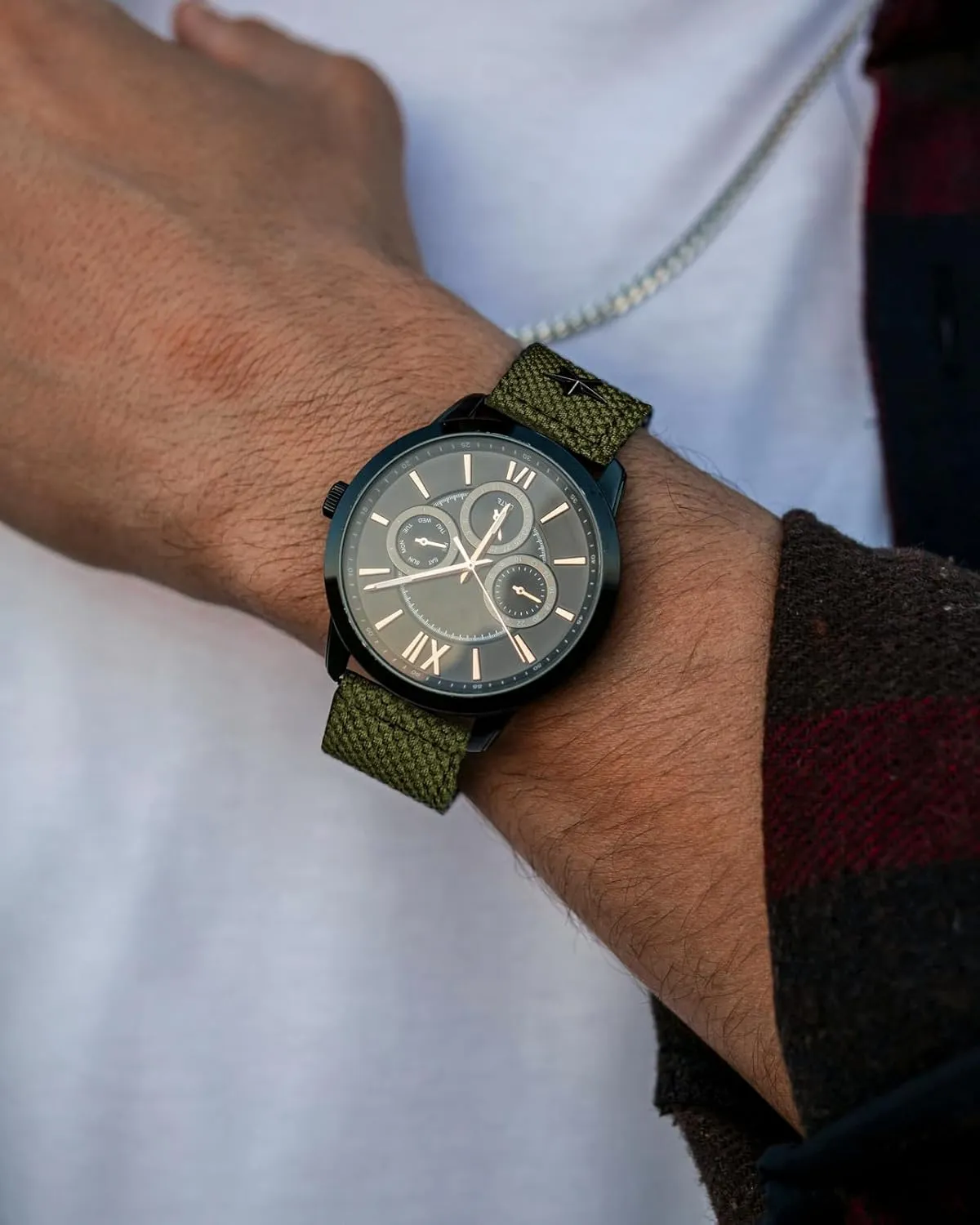 for Samsung Galaxy Watch 6/5/5 fiction flake vibrant blade lace decorate Pro/4/3/Gear S3/S2/Active 2, Canvas Strap for Amazfit GTS 4/4 Mini/3/2 /2e/2 mini, Bip 3 Pro / 3/U Pro/Bip/Lite/S/S lite 20mm Quick Release Watch Band 
