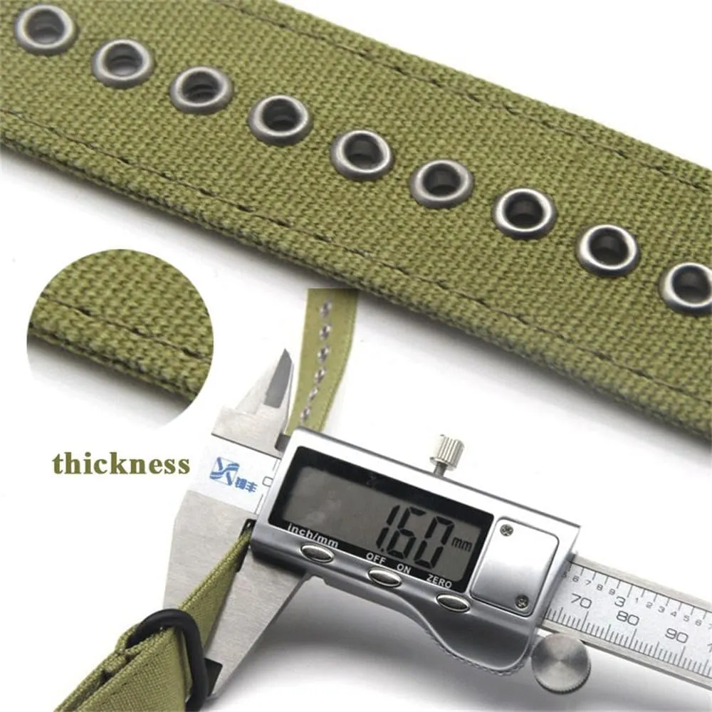 for Seiko 18mm 20mm 22mm Fabric Strap for Men Women Replacement Nylon Strap for craft habitat fish benefit Omega Canvas Military Strap 