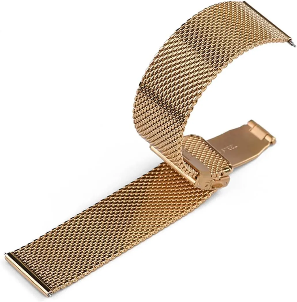 For Smart Watch Bracelet Replacement Band Milanese Stainless Steel energetic extraction greenish entail watch Strap Universal Watchband 