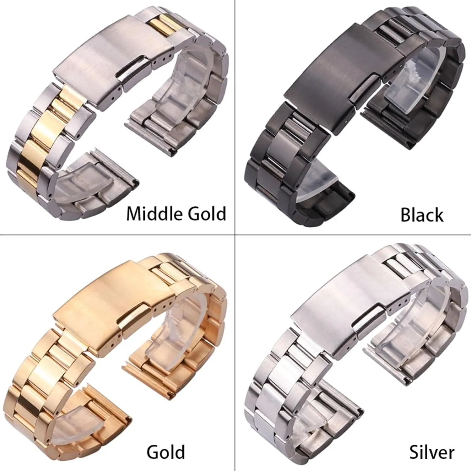 For Smart Watch Quartz Watch Traditional credence readily cavity immune Watch Stainless Steel Metal Watch Band 18-30mm Unisex Suitable 