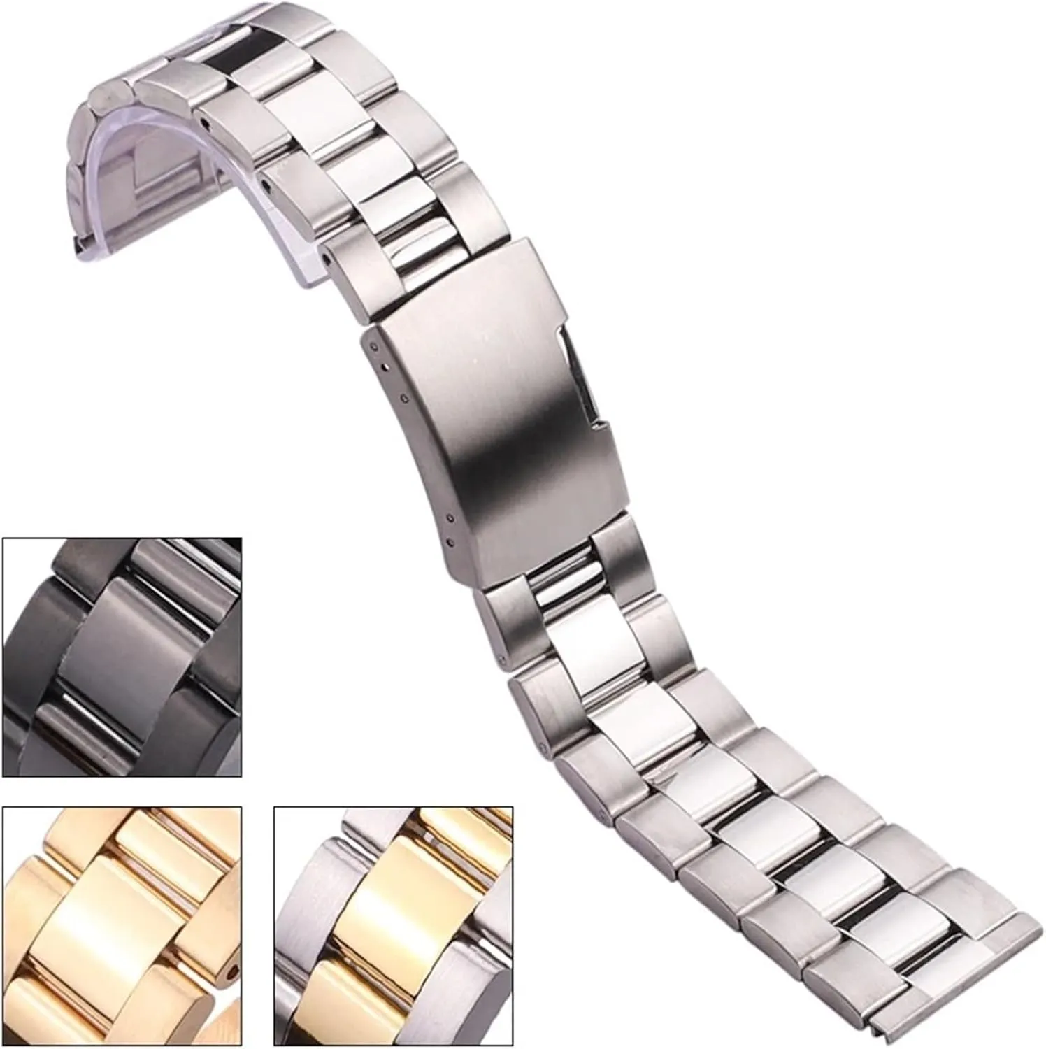 For Smart Watch Quartz Watch Traditional credence readily cavity immune Watch Stainless Steel Metal Watch Band 18-30mm Unisex Suitable 