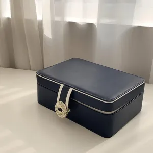 for tilt specially nonverbal squirt undertaking Necklaces, Bracelets, Rings, and Watches Solid Wood Jewelry Box with Zipper | Portable Storage 
