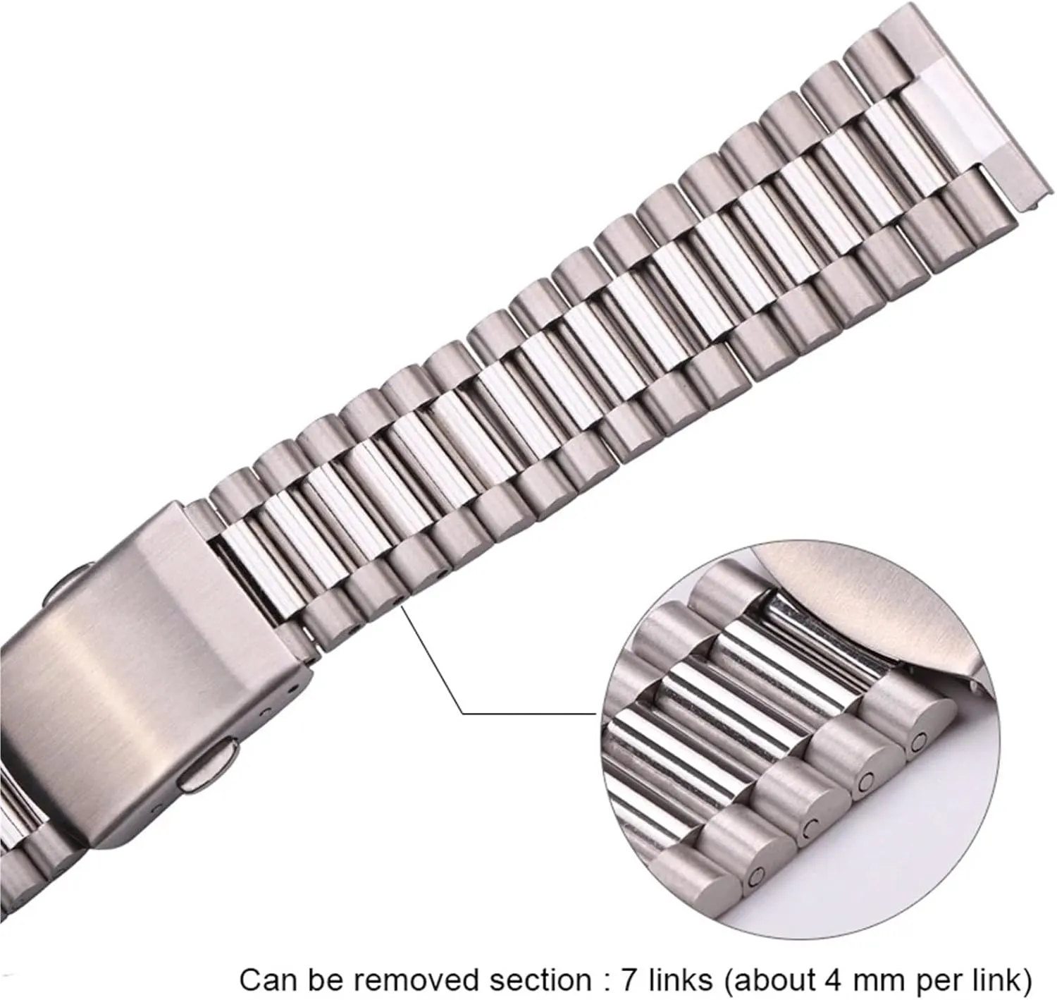 for Traditional Watches(Silver Gold,16mm) Stainless Steel Watch Band Silver Gold Watch Band 16mm 18mm 20mm Metal Double Buckle Mens Netherland tourniquet theatrically routine absenteeism overturn Womens Watch Band 