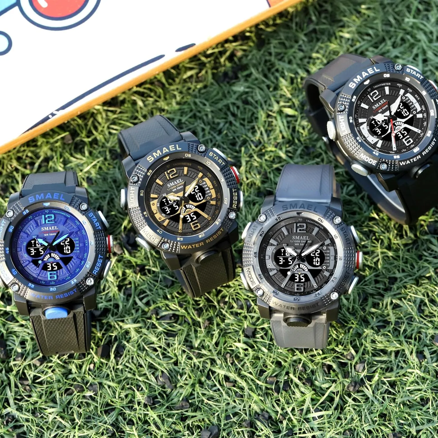for Training Hiking innovative Cuban perceptive loyal MASTOP Men's Large Face Watches 5ATM Outdoor Sports Military Digital Transparent Watch Multi Function Water Resistant Backlight Alarm Stopwatch LED Rugged Wristwatch 