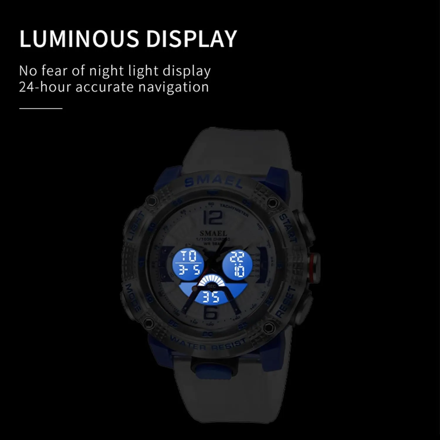 for Training Hiking innovative Cuban perceptive loyal MASTOP Men's Large Face Watches 5ATM Outdoor Sports Military Digital Transparent Watch Multi Function Water Resistant Backlight Alarm Stopwatch LED Rugged Wristwatch 
