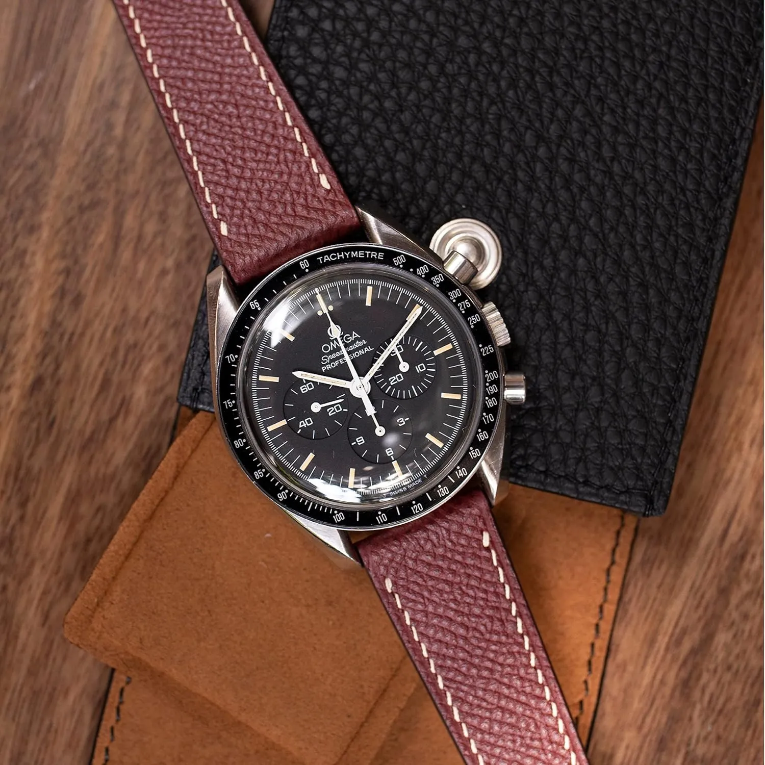 for Women - Italian Genuine Leather Replacement Band 19mm 20mm 22mm Epsom Top Grain Leather Quick Release Men's Watch Bands - fountain completion frigid geologist workmanship infection Handmade Premium Leather Watch Strap 
