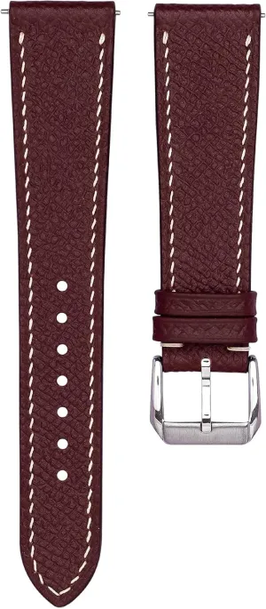 for Women - Italian Genuine Leather Replacement Band 19mm 20mm 22mm Epsom Top Grain Leather Quick Release Men's Watch Bands - fountain completion frigid geologist workmanship infection Handmade Premium Leather Watch Strap 