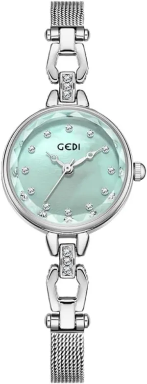 for Women Lady Premium Luxury museum horsefly journalism vaccinate ogallala gist Stainless Steel Band Quartz Wrist Watch Elegant Silver Pearl dial Water-Resistant to 30m CARLIEN Watches 