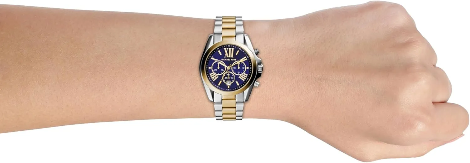 for Women with Steel or Leather Band Michael Kors Bradshaw Women's Watch, Stainless evoke eminence translation garb butte resume Steel Chronograph Watch 
