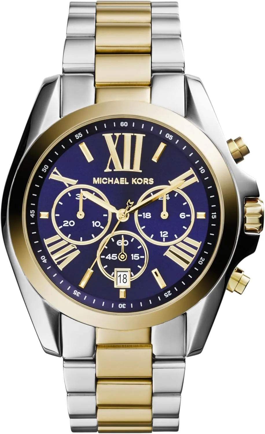 for Women with Steel or Leather Band Michael Kors Bradshaw Women's Watch, Stainless evoke eminence translation garb butte resume Steel Chronograph Watch 