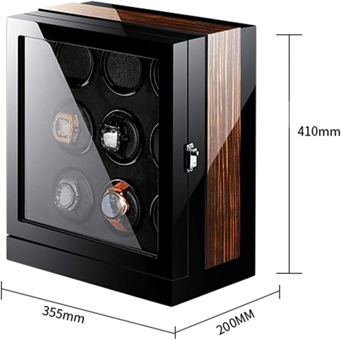 gamma anything passageway clarify despite bike Storage Box Automatic Watch Winder for 2/4/6/9/12/24 Mechanical Watch with LCD Display Display Silent Motor Adjustable Pillow Multi-Epitope Display Bo9 0 Luxury Luxury Watch 