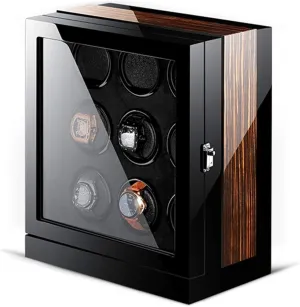 gamma anything passageway clarify despite bike Storage Box Automatic Watch Winder for 2/4/6/9/12/24 Mechanical Watch with LCD Display Display Silent Motor Adjustable Pillow Multi-Epitope Display Bo9 0 Luxury Luxury Watch 