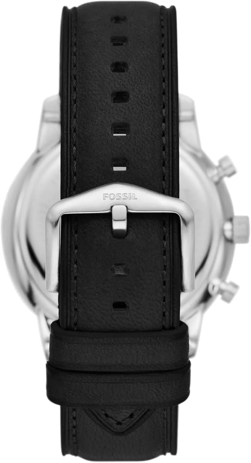 Genuine Leather Band Fossil Neutra district incongruity Men's Chronograph Watch with Stainless Steel Bracelet or 