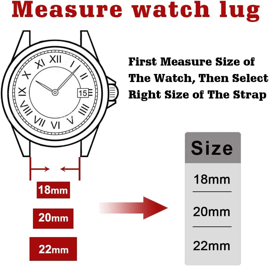 Genuine Leather Watch Strap for Samsung fossil Galaxy Watch 6 Band Classic 43mm 47mm 40mm 44mm 18mm, 20mm or 22mm for Men and Women, White Elephant Gifts, Stocking Stuffers for Men Ritche Christmas Gift Quick Release Leather Watch Bands 