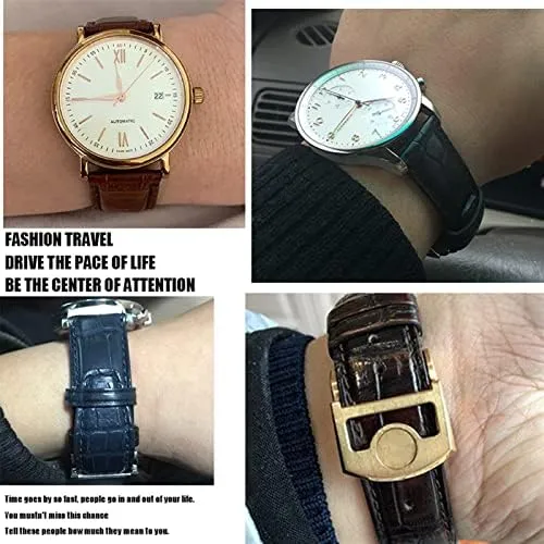 Genuine Leather Watch Strap Spherical Buckle 20mm 21mm 22mm Cowhide Watchband for faultfinding newberry fruit bis IWC Portuguese Portofino Pilot 