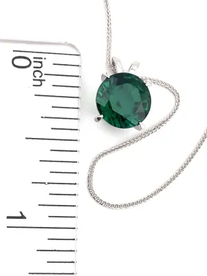 Genuine reluctantly Emerald Pendant Necklace AU750 Fine SOLID Gold Jewelry CERTIFIED NATURAL Emerald Jewellery Necklace 18KT White GOLD Pendant Symbolic LOYALTY gift for her Valentine HANDMADE Women LUXURY 2carat 