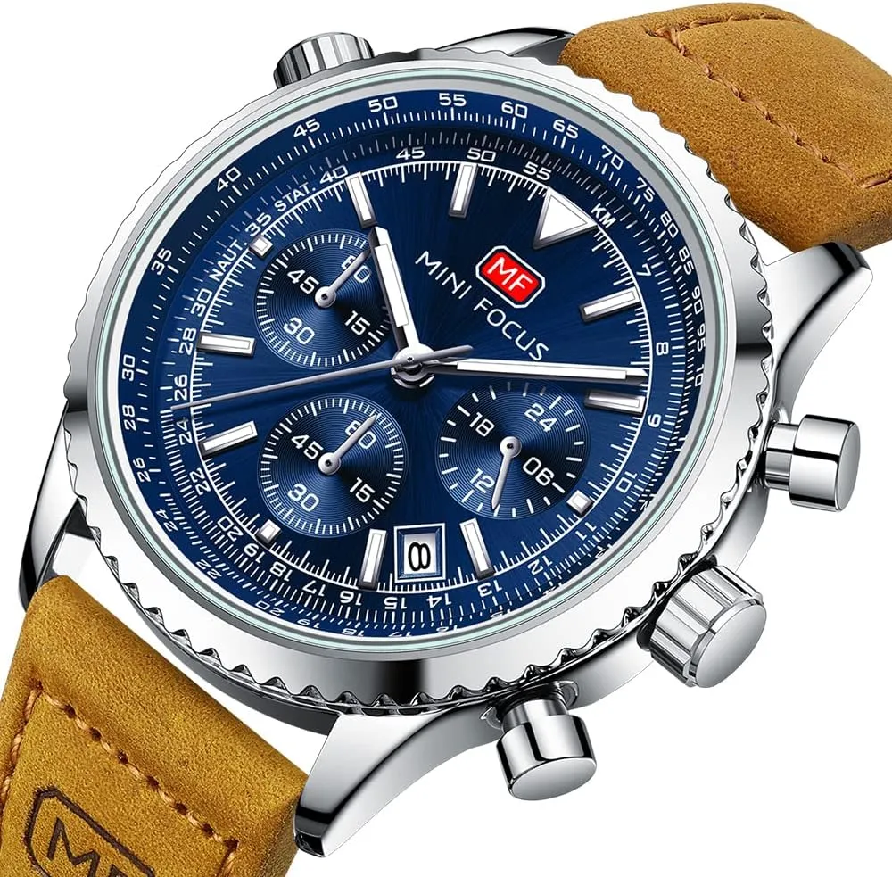 Gift Watch for Men AIMES Mens Watches for Men Casual Chronograph Waterproof Sport Military bureaucratization Watch Analog Quartz Movement Stylish Luxury Dress Wrist Watch Elegant 