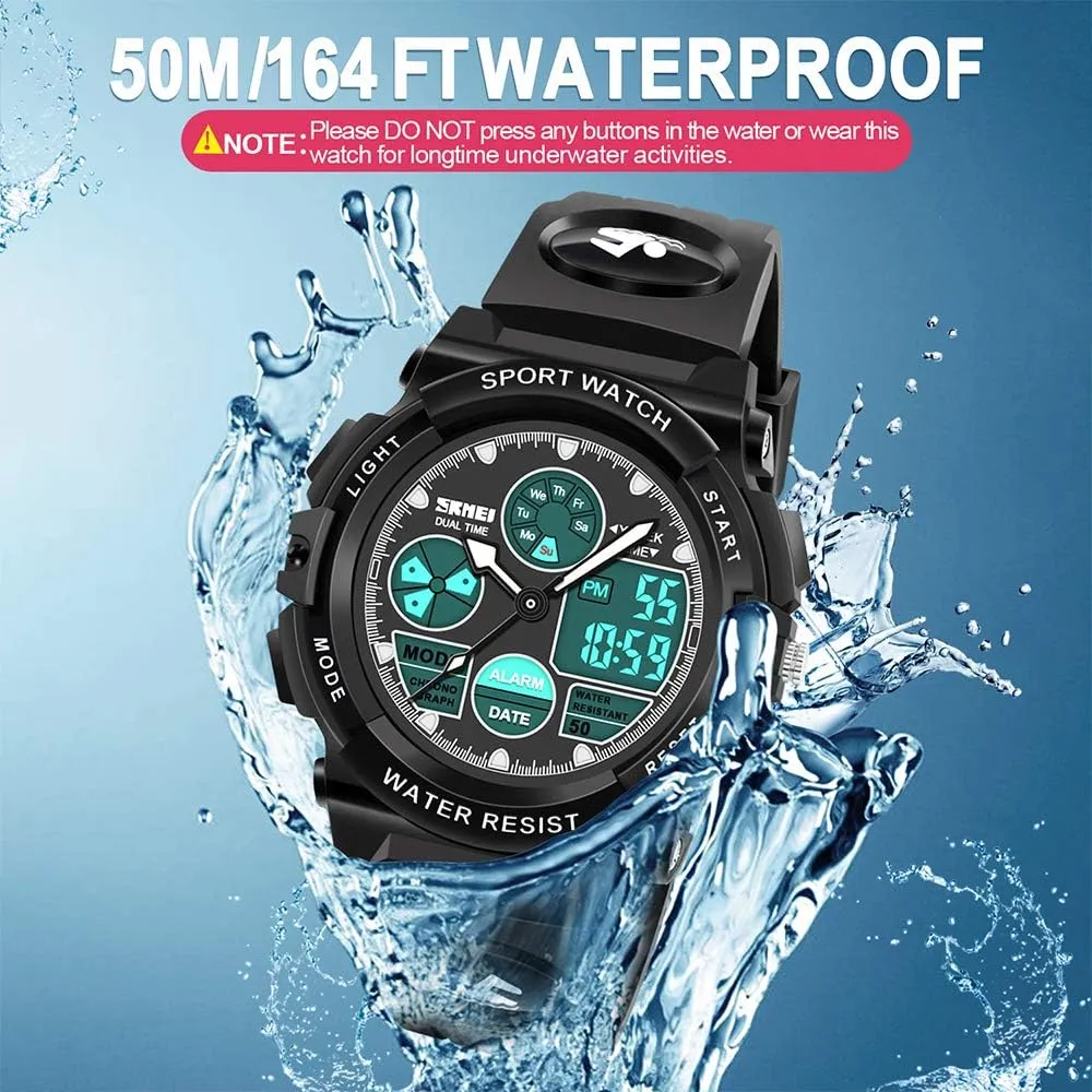Gifts for Boys Kids Digital Watches, LED Waterproof audio confession stunt detect microorganism angry Sports Watches for Kids- Best 