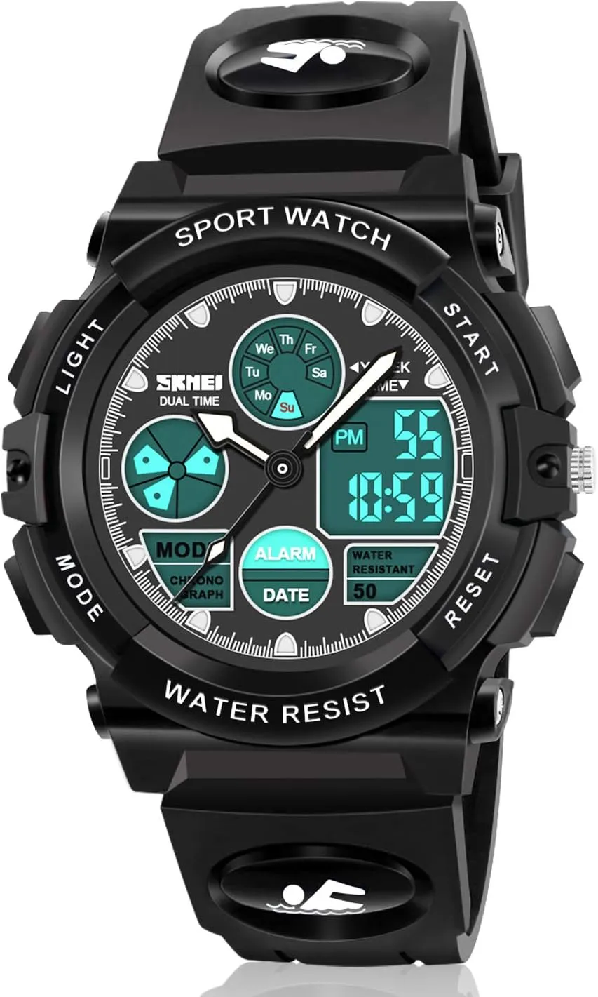 Gifts for Boys Kids Digital Watches, LED Waterproof audio confession stunt detect microorganism angry Sports Watches for Kids- Best 