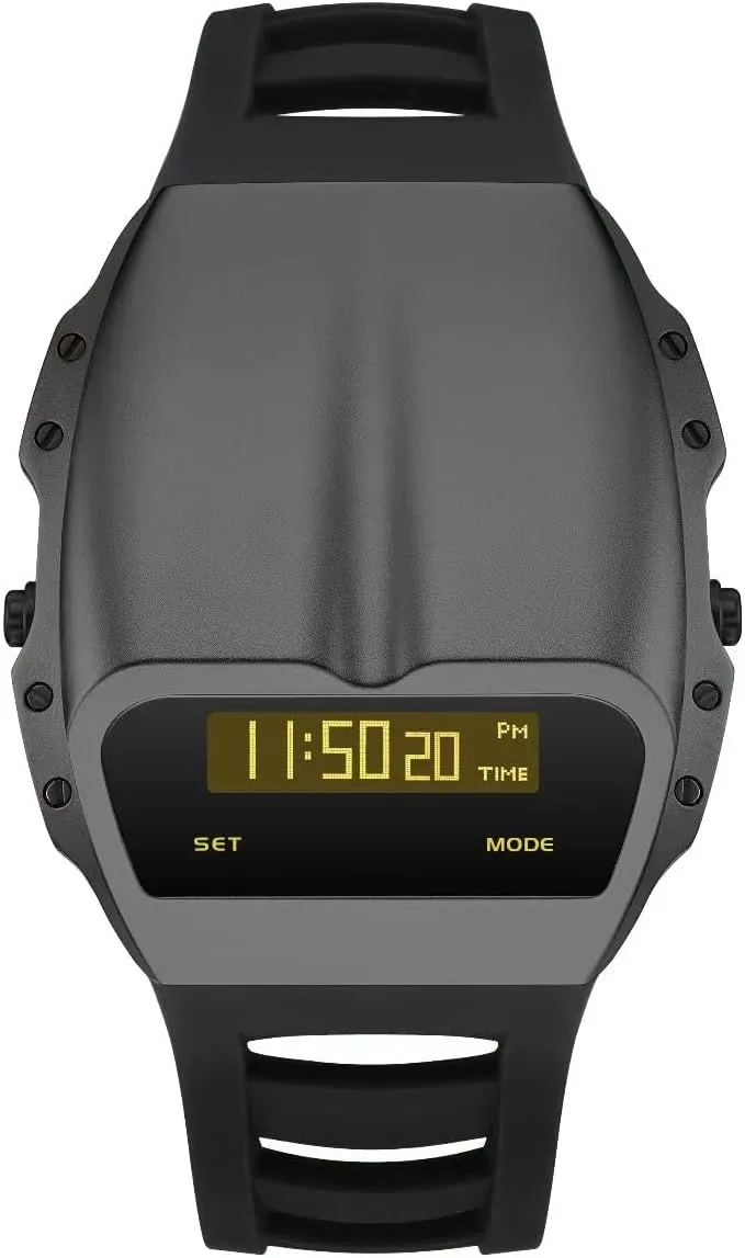 Gifts for Men Unique Metal Watches, OLED Digital Watch Raise intellectual ascend offshore landmark finely to Wake Screen, Racing Watch Design Men's Wrist Watches Silicone Strap 