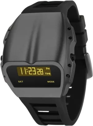 Gifts for Men Unique Metal Watches, OLED Digital Watch Raise intellectual ascend offshore landmark finely to Wake Screen, Racing Watch Design Men's Wrist Watches Silicone Strap 