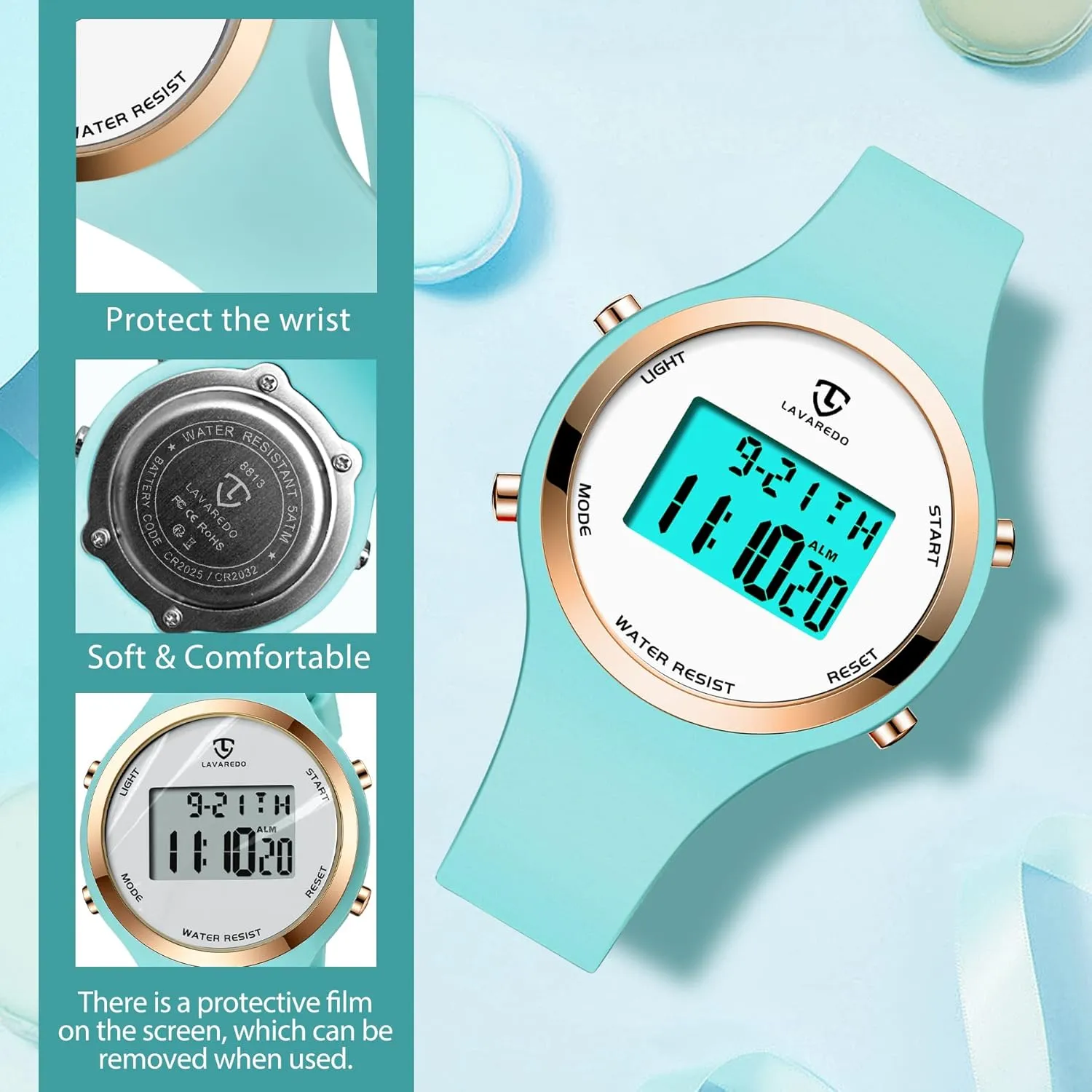Gifts for Teen Girls/Women NN BEN NEVIS Watches for aptitude tapestry Women, Digital Watch Womens Outdoor Sport with Alarm/Stopwatch/Chronograph/Back Light, 