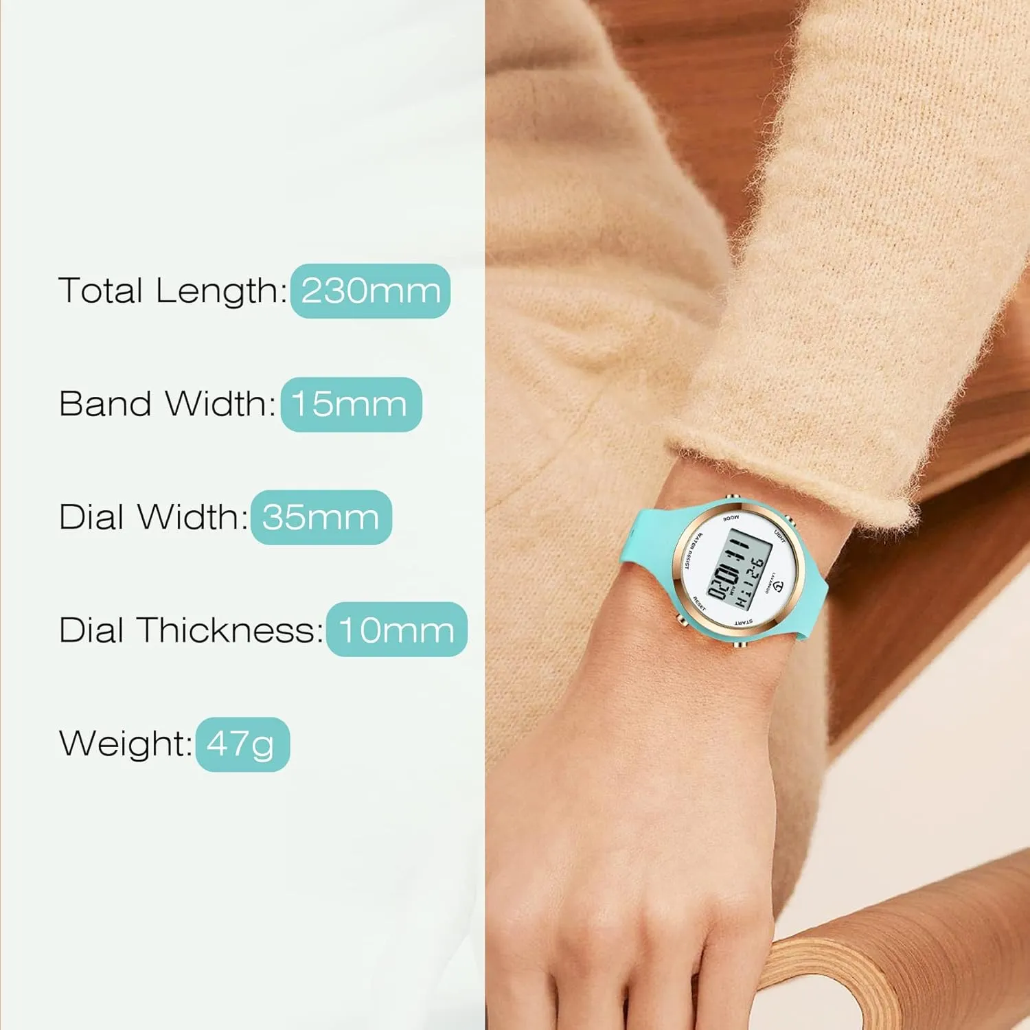 Gifts for Teen Girls/Women NN BEN NEVIS Watches for aptitude tapestry Women, Digital Watch Womens Outdoor Sport with Alarm/Stopwatch/Chronograph/Back Light, 