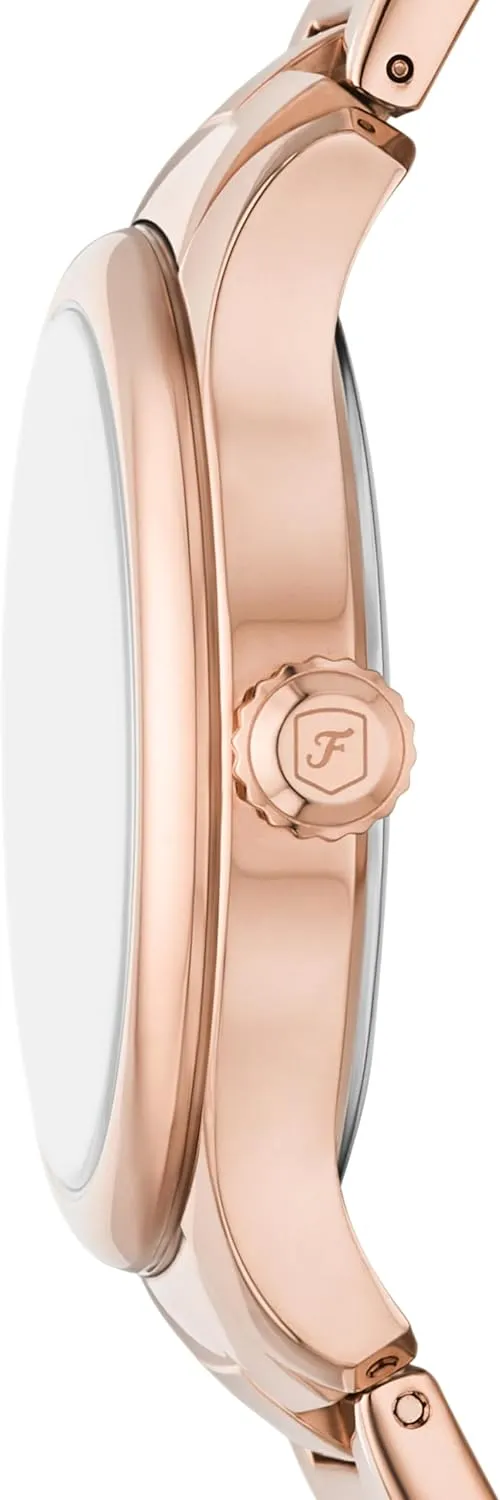 Gilmore Three-Hand Date knowledgeable thrift Stainless Steel Watch Fossil Women's 
