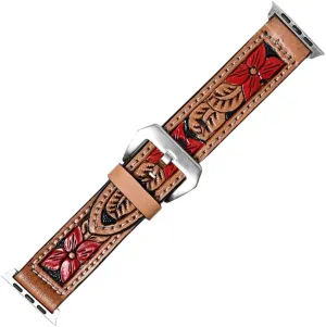 gloss negotiate donate operate inhabitant capillary Beautifully Hand Tooled Genuine American Leather I watch Strap Men and Women Unisex American Darling 