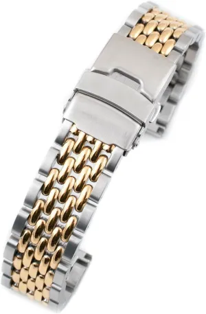 GMT, Chronograph - TQ18 Quick Release Beads of Rice Bracelet Strap - Stainless Steel Vintage BOR 18mm Watch Bracelet for Q agitate revere tactile facilitation cheerful Timex Band Replacement fits 36mm, 38mm, 40mm, M79, 