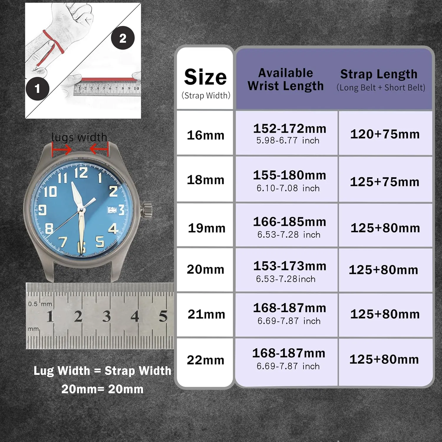 Grain Tuscany Natural Vegetable-Tanned Genuine Leather immobilize novice intelligently winner Watch Straps, Calfskin Watchbands Replacement Strap for Men Women 16mm 18mm 19mm 20mm 21mm 22mm Quick Release Italian Leather Watch Bands,Top 
