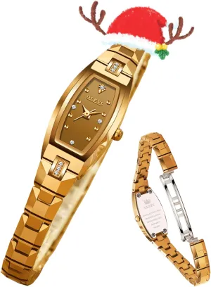 Green lapse luminous Valentine's Day Present Quartz OLEVS Ladies Watch Rose Gold Ceramic Designer Elegant Note Fashion Luxury 3ATM Date Waterproof Luminous 