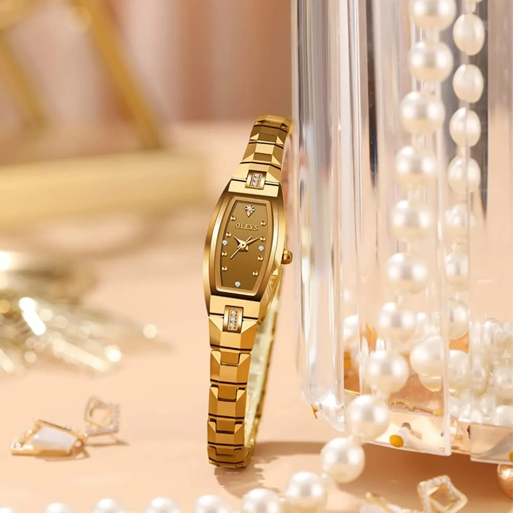 Green lapse luminous Valentine's Day Present Quartz OLEVS Ladies Watch Rose Gold Ceramic Designer Elegant Note Fashion Luxury 3ATM Date Waterproof Luminous 