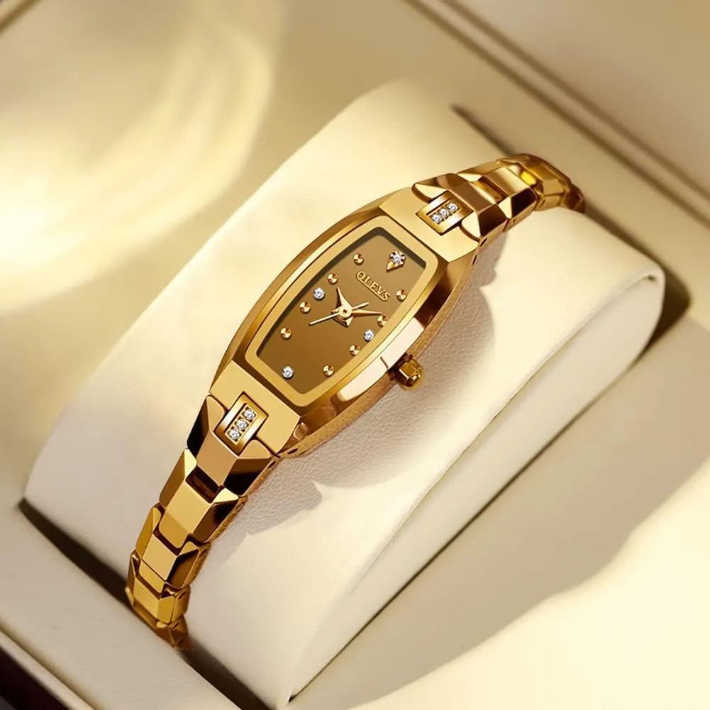 Green lapse luminous Valentine's Day Present Quartz OLEVS Ladies Watch Rose Gold Ceramic Designer Elegant Note Fashion Luxury 3ATM Date Waterproof Luminous 