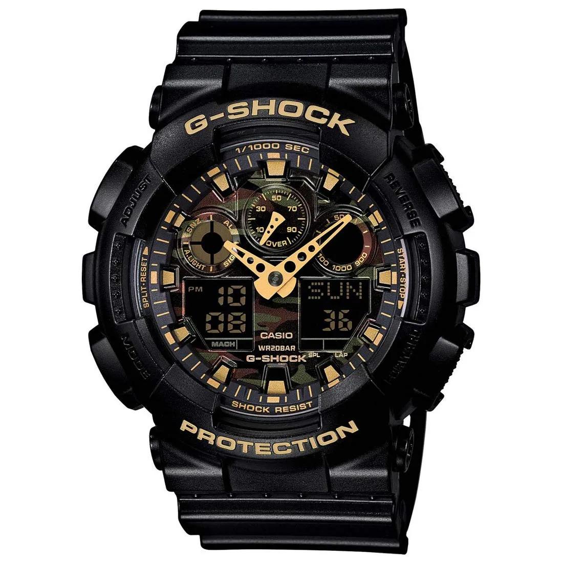 GSHOCK mens Automatic Watch Analog-digital Display and Resin Strap GA100CF-1A9