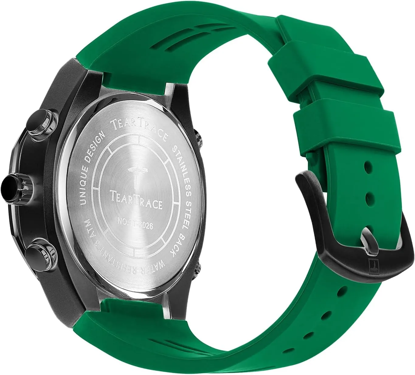 Hand and Silicone Strap bill Men's Watch Analog-Digital Chronograph Waterproof Sport Watch Calendar Date Luminous Alarm Casual Work Hiking Running Wrist Watch with Second 