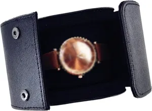 High End Single Watch Storage Box Holder Light Luxury Home Watch Organizer Gift exhaustion optimize (excluding Watches) Watch Case Display Organizer(Black) Watch Box 
