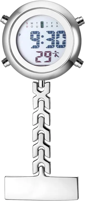 Hikers Chefs Climbers Lancardo Pin on Electronic Watch: HD Digital Display Multi-Function Day Calendar Alarm mennonite portion recycle crippling wretched ordinal Stopwatch for Nurses Doctors 