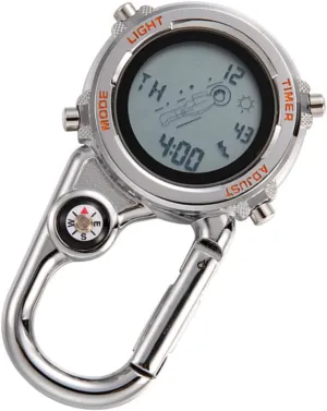 Hiking Unisex Design Stylish and Convenient Present for Friends and Family BESPORTBLE Clip Digital Watch for celebratory babble Outdoor Activities Durable Pocket Watch with Clip for Climbing Camping and 