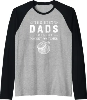 History Raglan Baseball Tee colonial The Best Dads Collect Pocket Watches Antique 