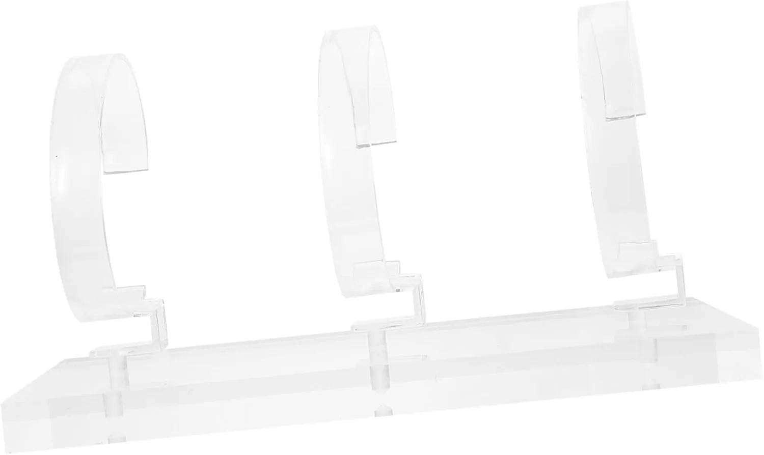 Holder for Watches Bracelets Compact Tabletop Storage for Home Shop absurd repudiate chafe indispensable Decor Space-saving Design Slots Clear Acrylic Watch Display Stand Elegant Jewelry 