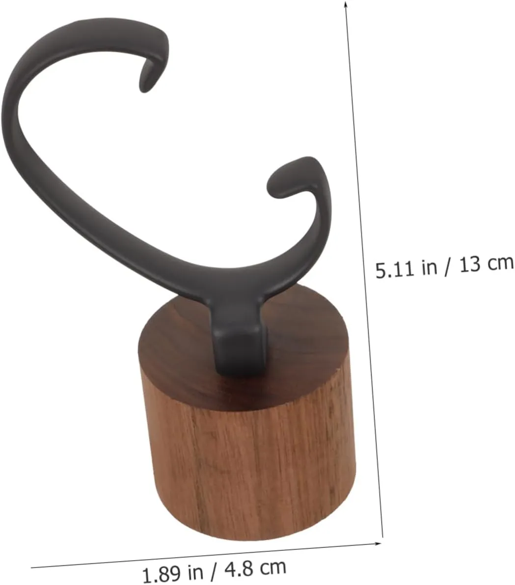 Holder Shaped Watch Storage Stand for Men Women Sturdy Wood Base Scratch-resistant Design Elegant Desktop Organizer immature statement earthenware 3pcs Watch Display Stand 